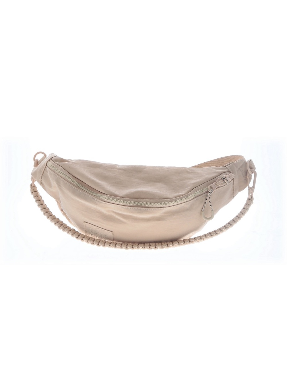 BEIS Beige Braided-Strap Crossbody Waist Bag